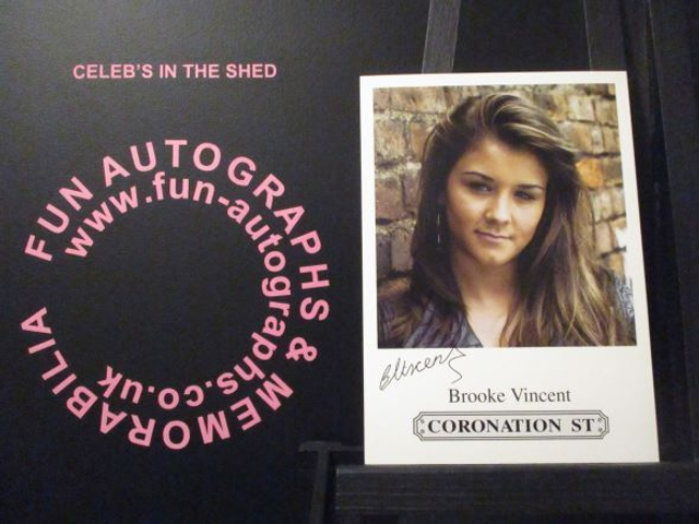 Brooke Vincent (Sophie Webster) Original Coronation Street Pre-Print Cast Card