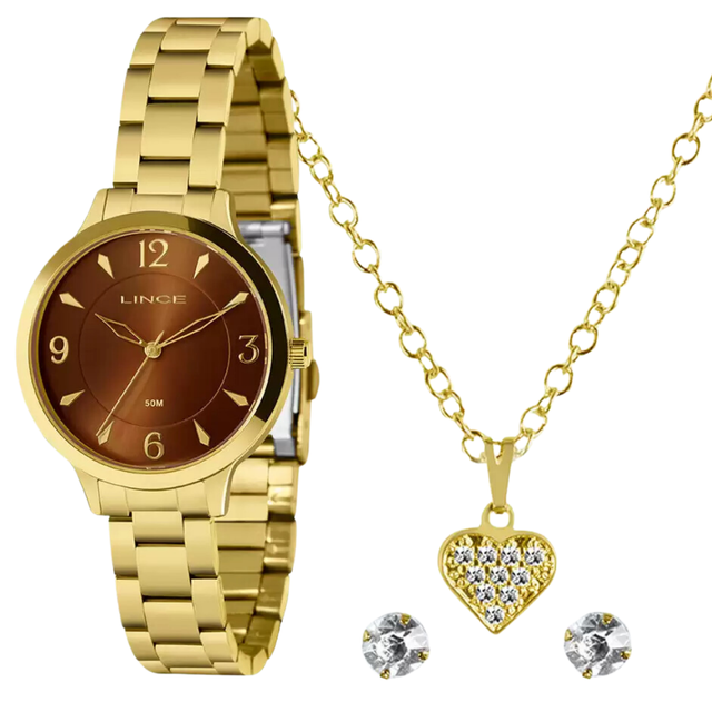 RELOGIO CLASSIC FEMININO ANALOGICO DOURADO