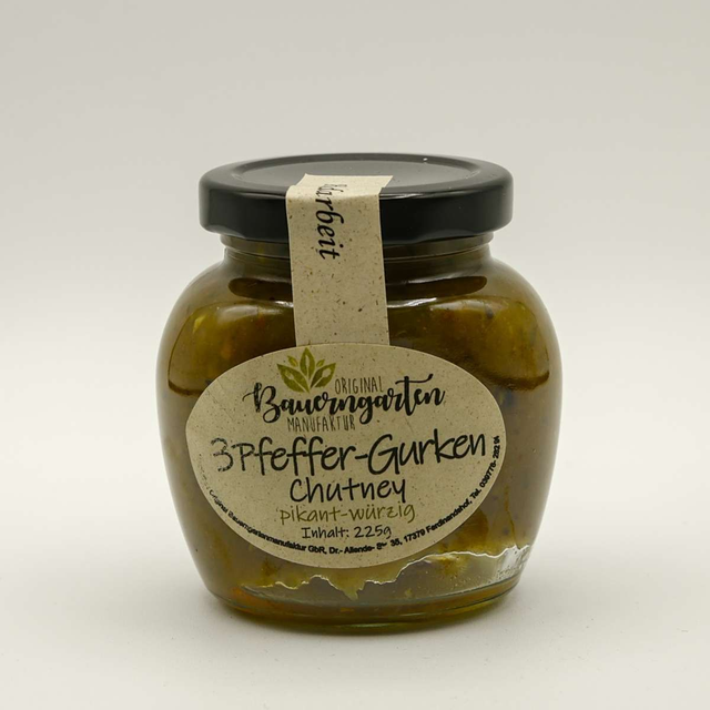 3Pfeffer-Gurken Chutney 225g