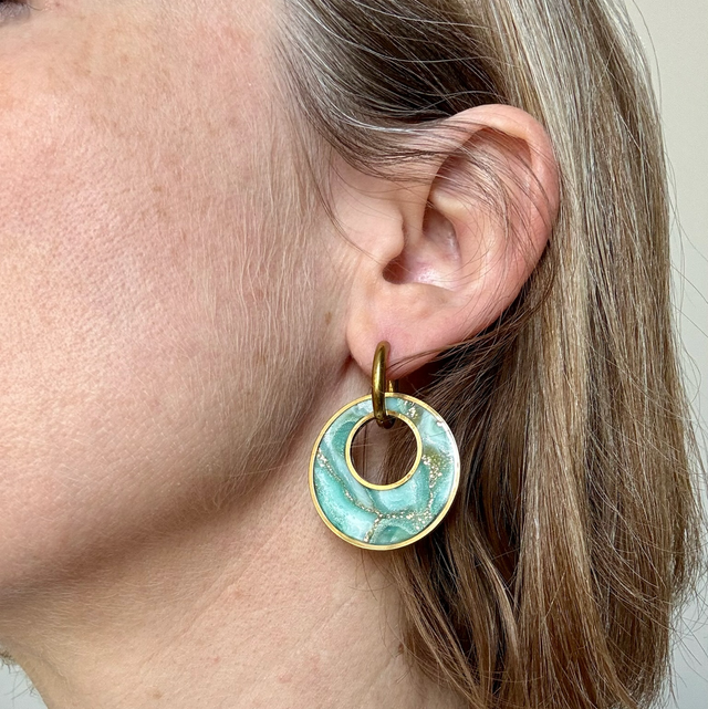 Créoles « Sirène » réversibles