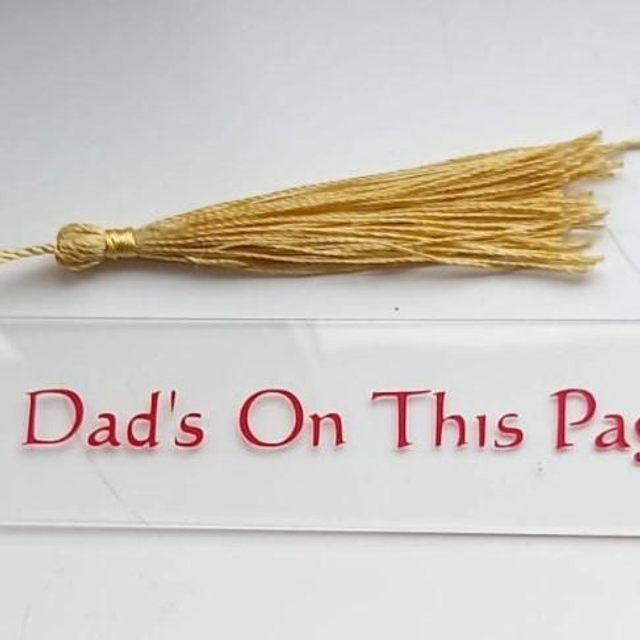 Personalised Acrylic Bookmark