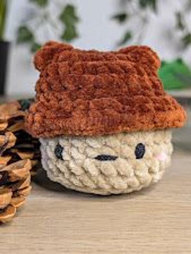 Glours - Gland de chêne mignon , crocheté main