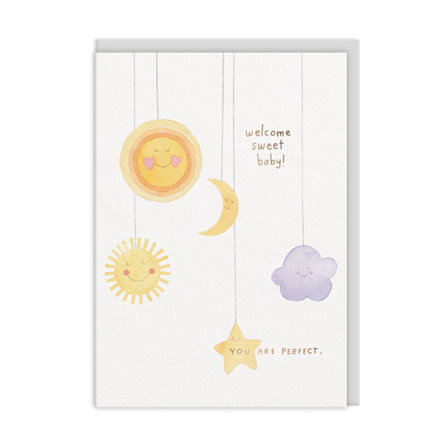 Welcome Sweet Baby Greeting Card
