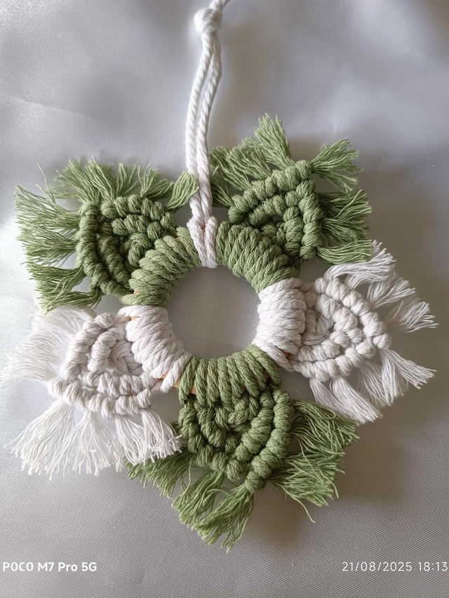 Etoile macramé