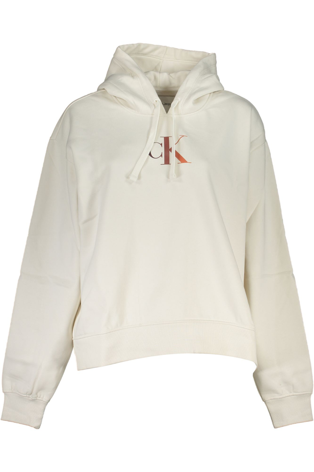 CALVIN KLEIN FELPA SENZA ZIP DONNA BIANCO
