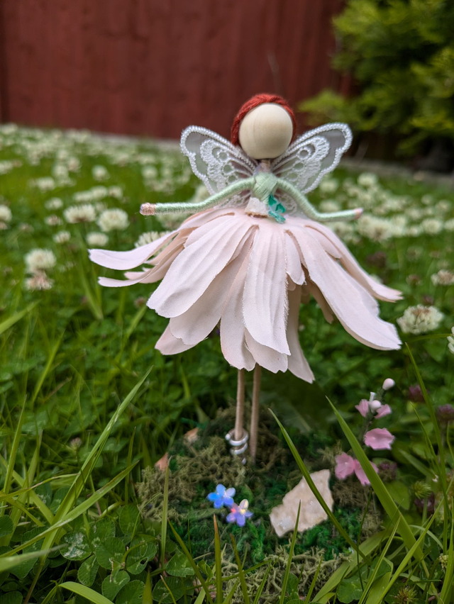 Dusty Pink Dahlia Fairy