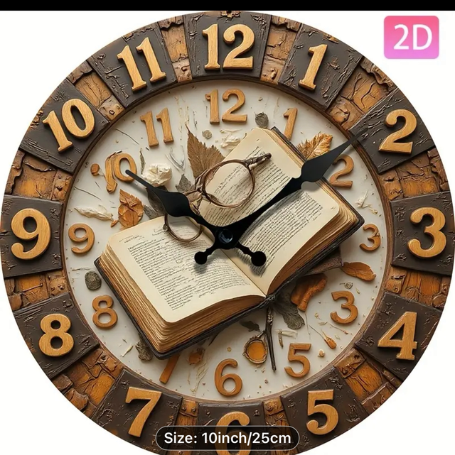 Clock Book Themed