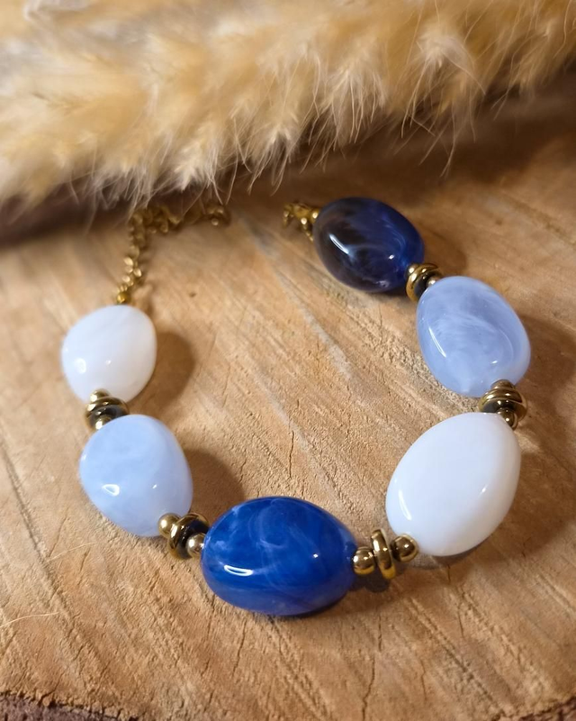 Bracelet "Margaux" - Modèle bleu