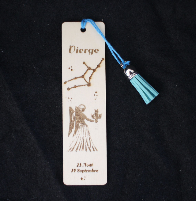 Marque-pages signe astrologique Vierge
