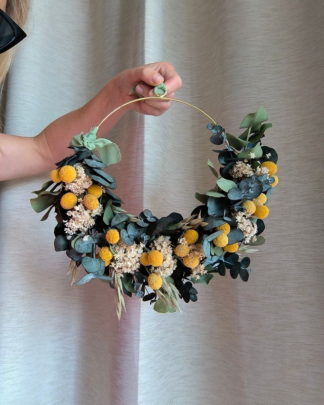 DOBVERŐ virágos ajtódísz