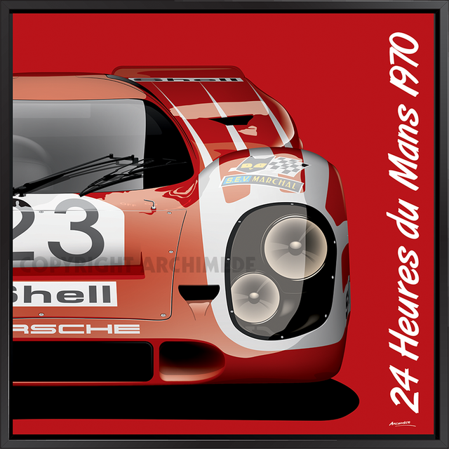Porsche 917 K #23 Salzburg. 1970 Le Mans Winner - Framed Print by Archimede