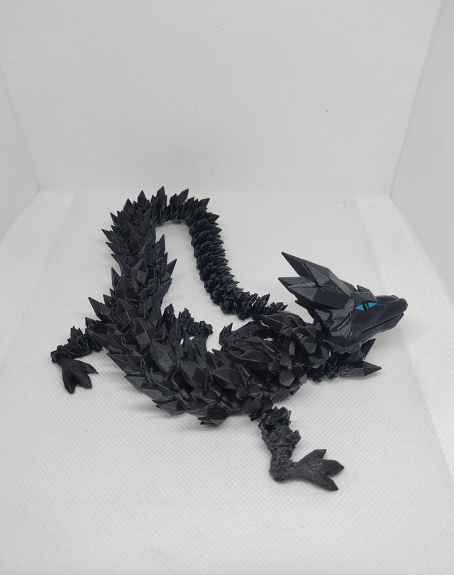 Dragon cristal aux yeux bleus