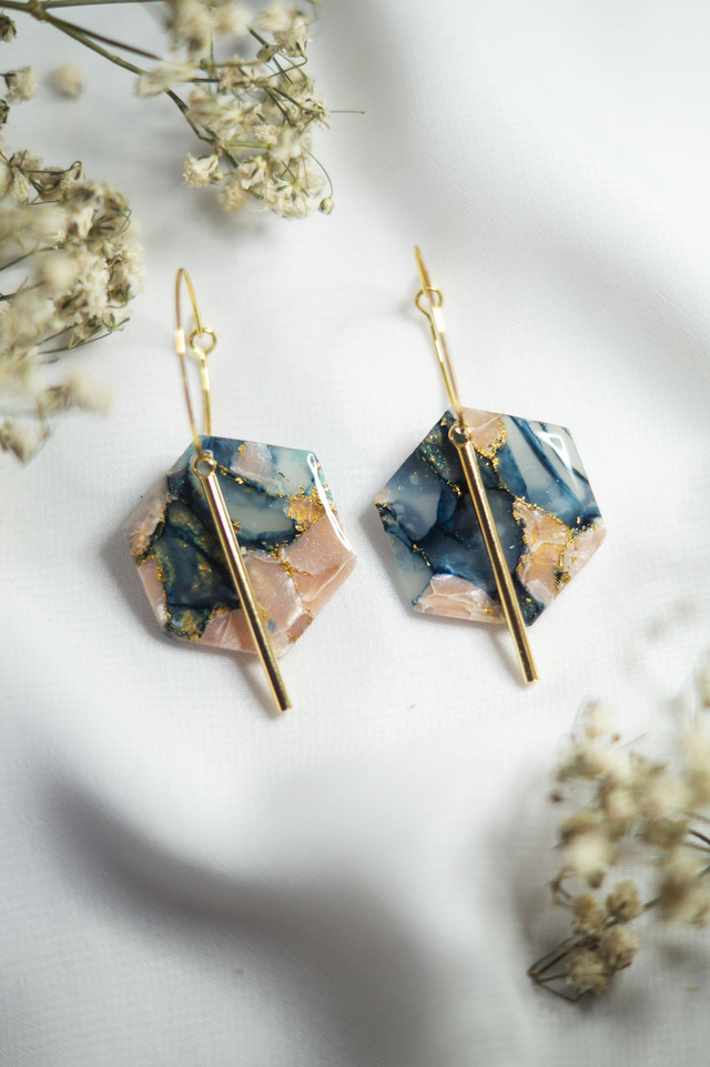 Coloris sakura - Boucles Athéna 