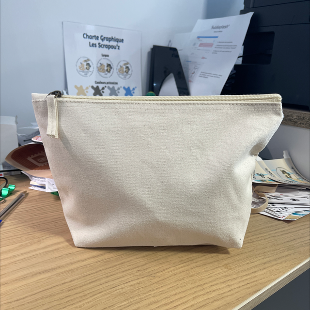 Trousse maquillage coton bio