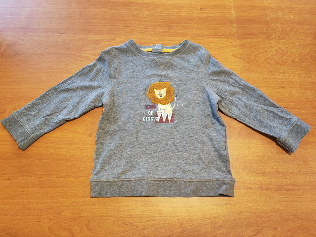 T-shirt gris lion 2 ans
