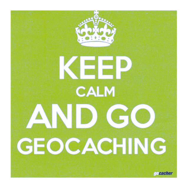 Sticker "Keep Calm And Go Geocaching"