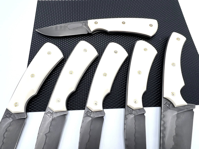 set couteaux de table Kitch&#039;N ivoire 6 couteaux + 1 couteau de service 