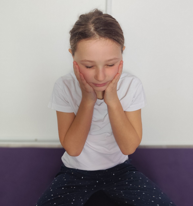 Massage mieux être de l'enfant