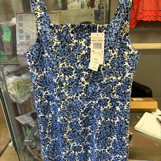 Michael Kors - Blue/White Dress - Size 0 - 1890