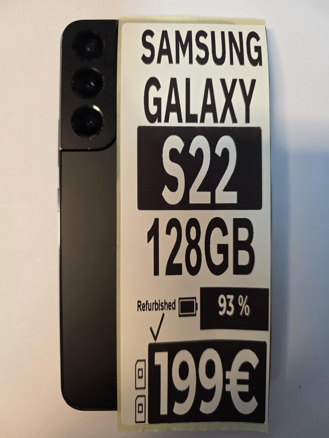 📱 Samsung Galaxy – S22 – 128GB – Schwarz