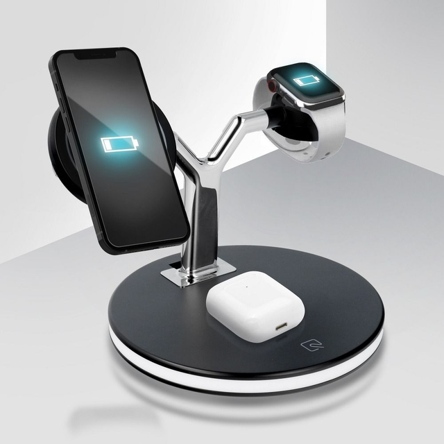 Wireless charger Qi 3in1 25W X970 MagSafe black