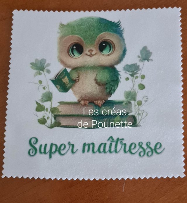 Lingette essuie lunettes à personnaliser