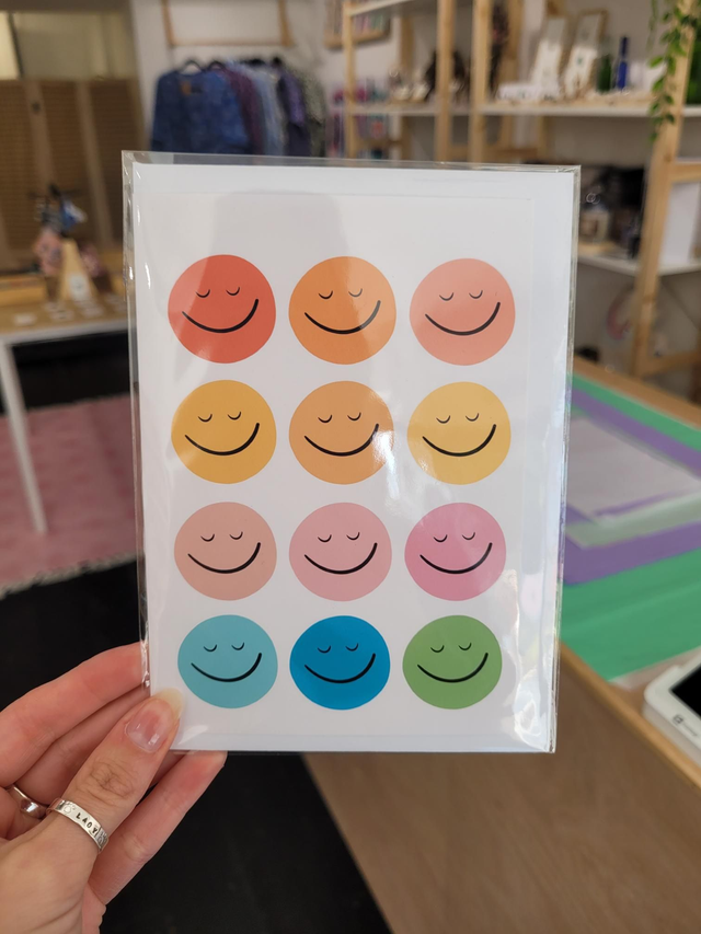 Happy Faces Greetings Card - NW-005