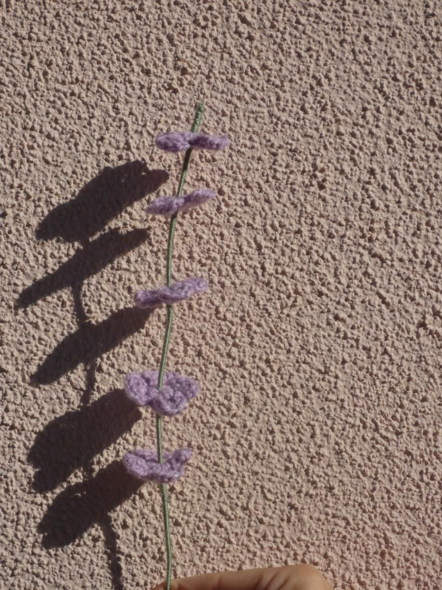 Tige violette pailleté 