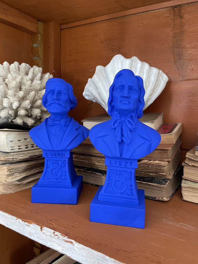 Duo compositeurs C. Verdi &amp; Liszt