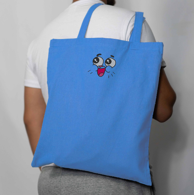 Tote-bag Chat Bleu