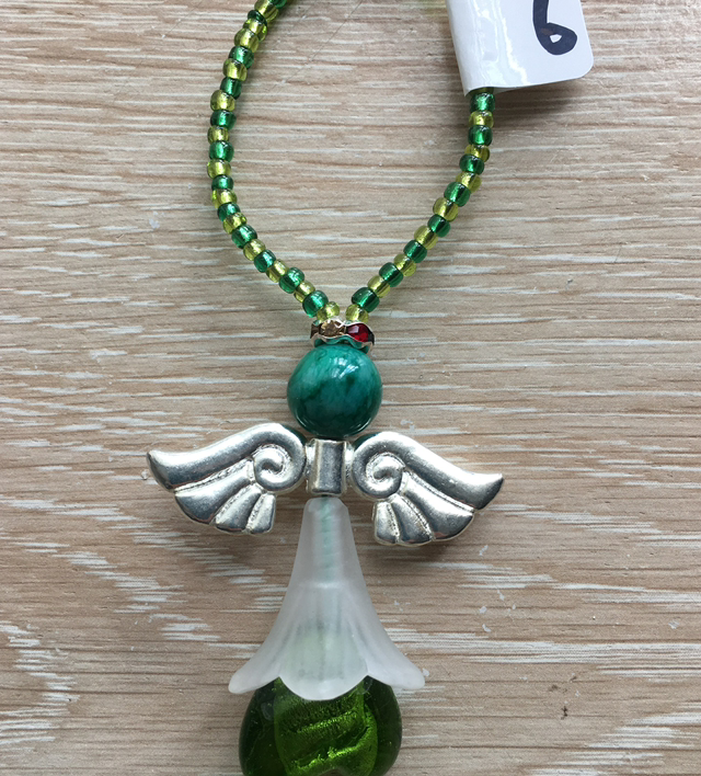Heart Angel (6) - Green with Green Head