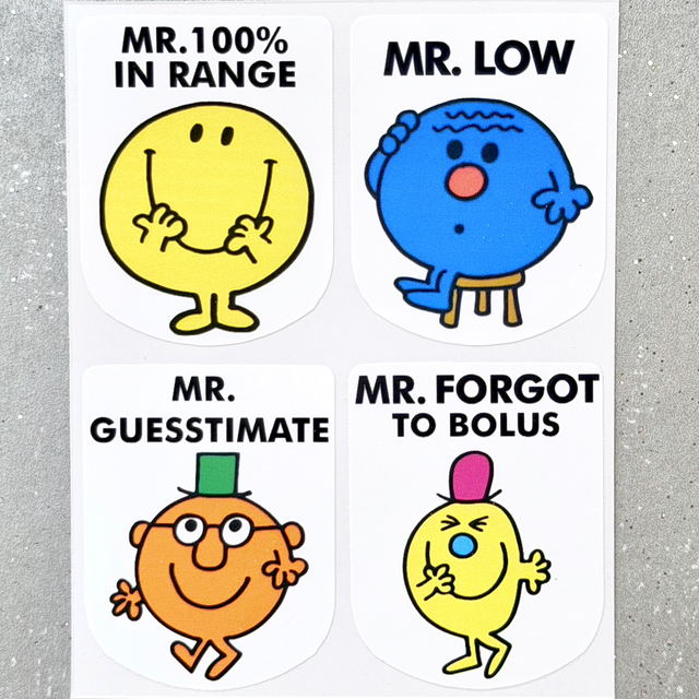 Mr Low Stickers (set of 4)