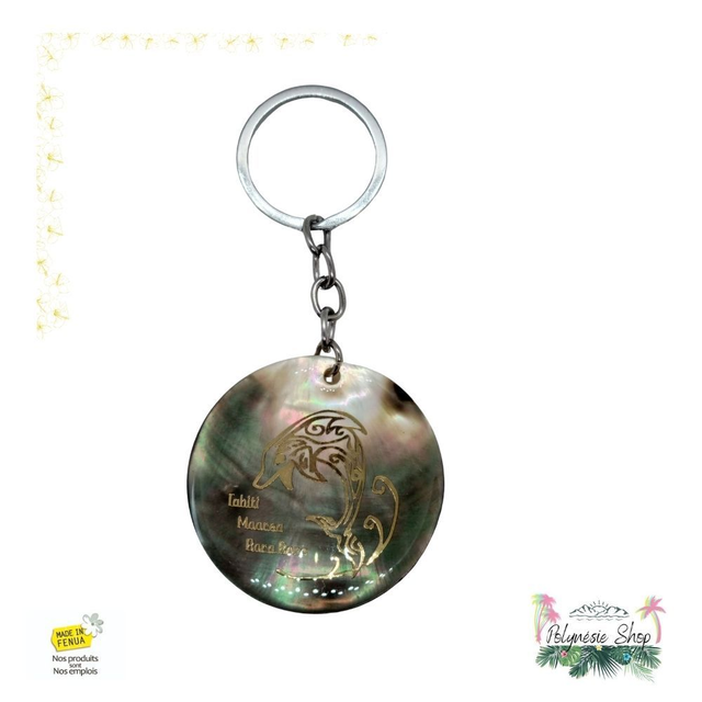 Porte-clés Nacre Dauphin Tattoo
