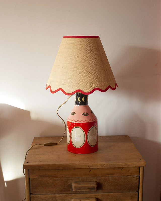 Pied de lampe cygnes