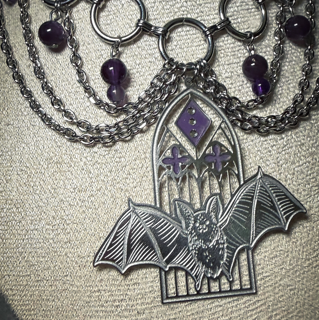 Collier NOCTURNE pierres d’améthyste