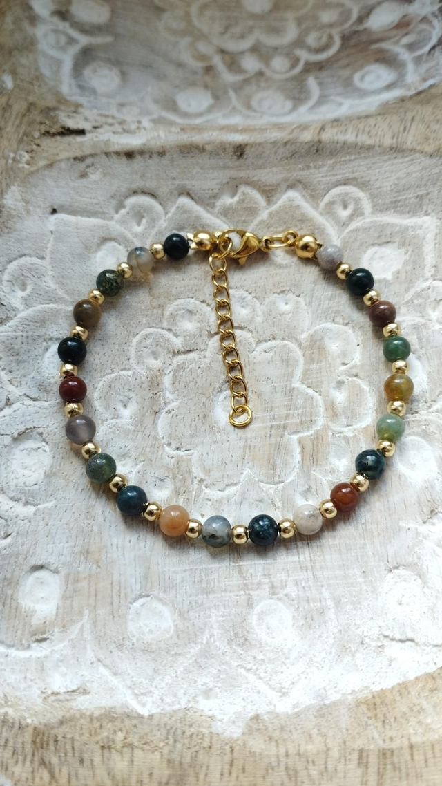 Bracelet en Agathe Indienne 