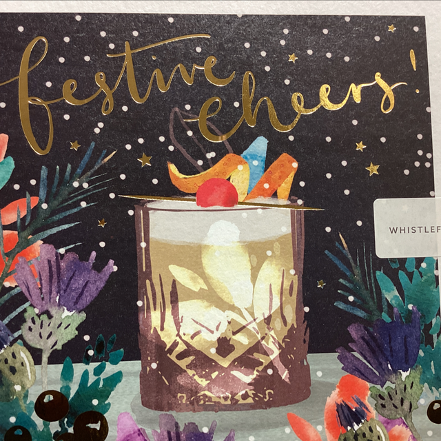 Christmas Open - Festive Cheer (Short glass midnight background)