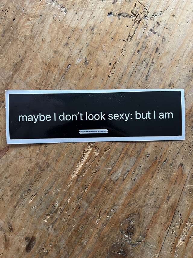Sticker "I am sexy" (15 x 4 cm) 