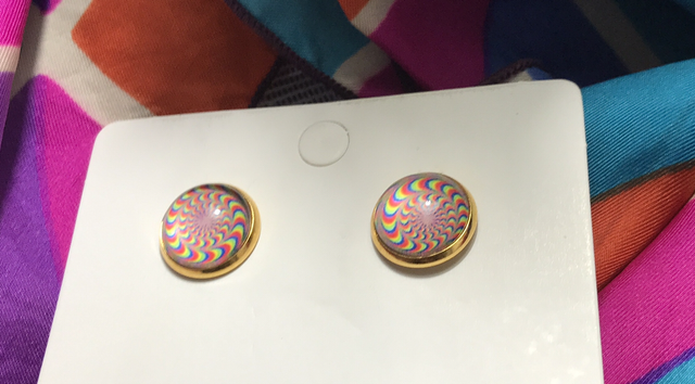 Mixed Stone Stud Earrings - STU61