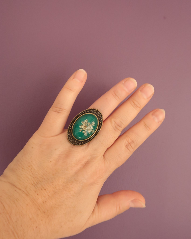 Bague fleurie baroque Ensorcelante | BA045 | Ombelles