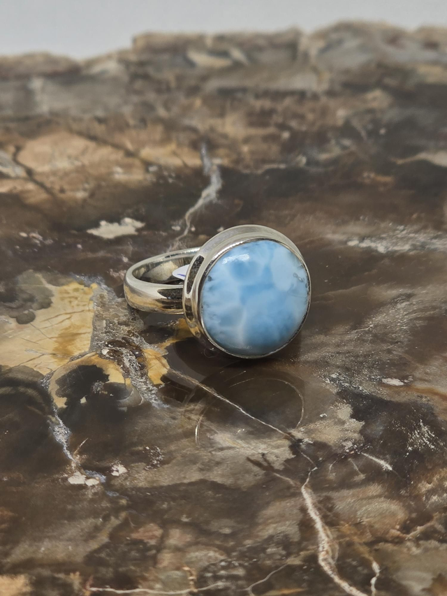 Bague Argent 925 et Larimar 