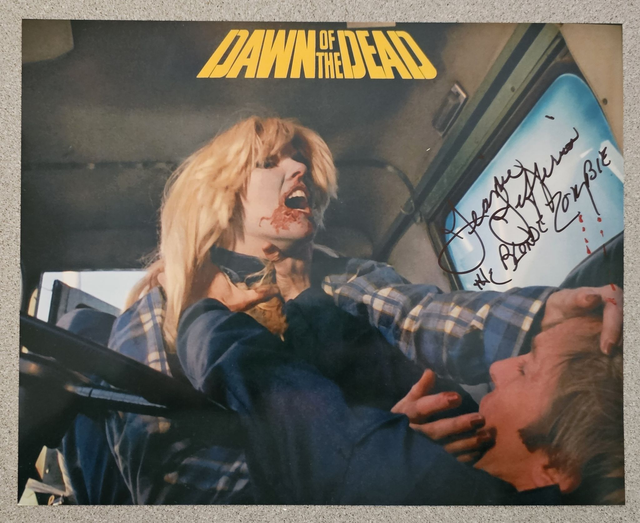 Jeanie Jefferies Autograph (as Blonde Zombie from Dawn of the Dead)