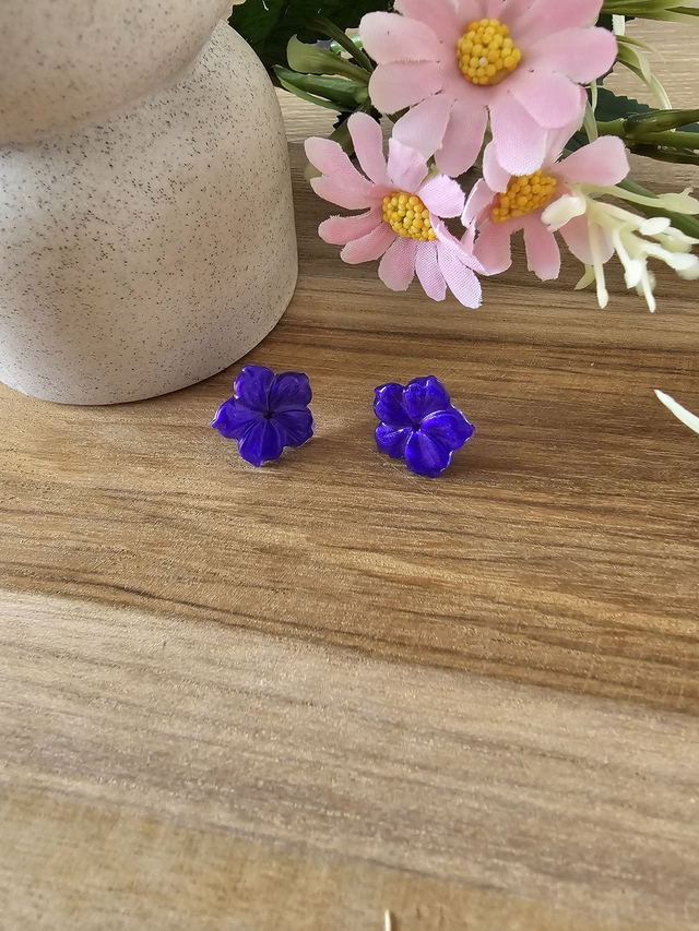 💜fleur Sauvage -&quot;Jardin Secret&quot;– L’éclat floral au creux de l’oreille 💜