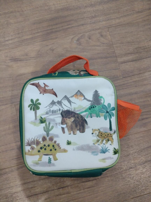 Insulated lunch box with bottle net