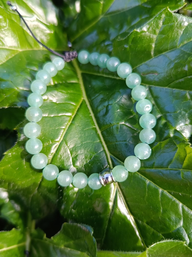 Bracelet KéLYAN en Aventurine Verte – Homme (ajustable 17 à 20 cm)