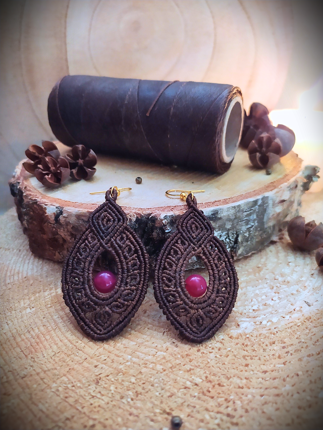 Boucles D'oreilles Agata - Agate rose