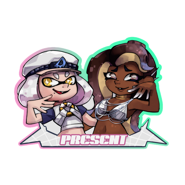 Stickers Splatoon Present Holographique 