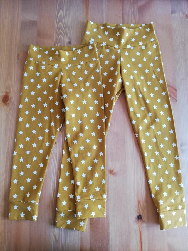 Children's Slim Fit Leggings - Mustard Stars