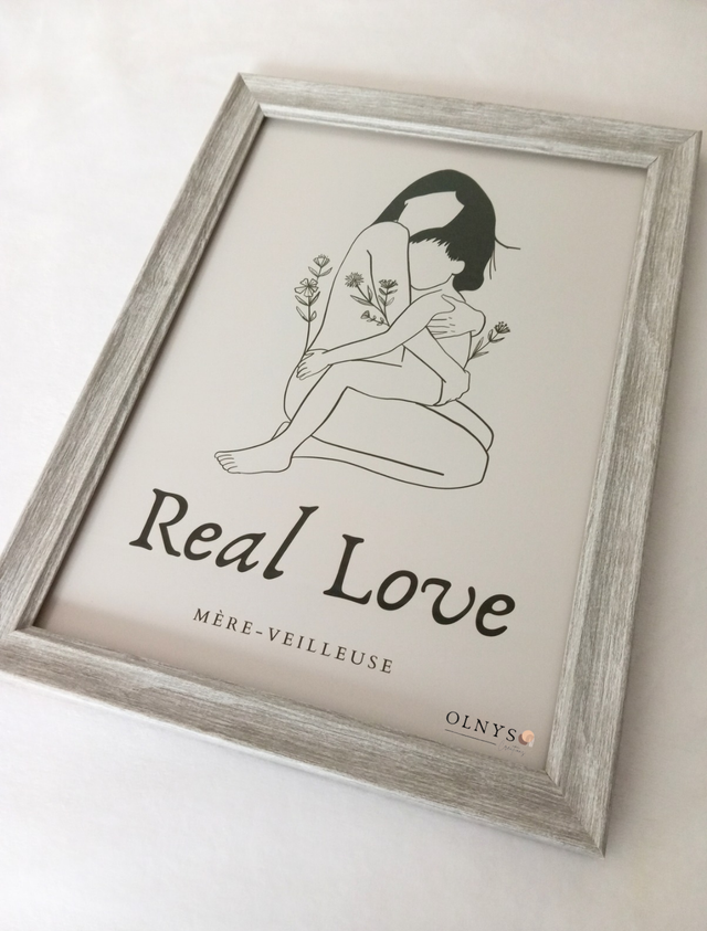 Affiche Fête des Mères (personnalisable) - Real Love