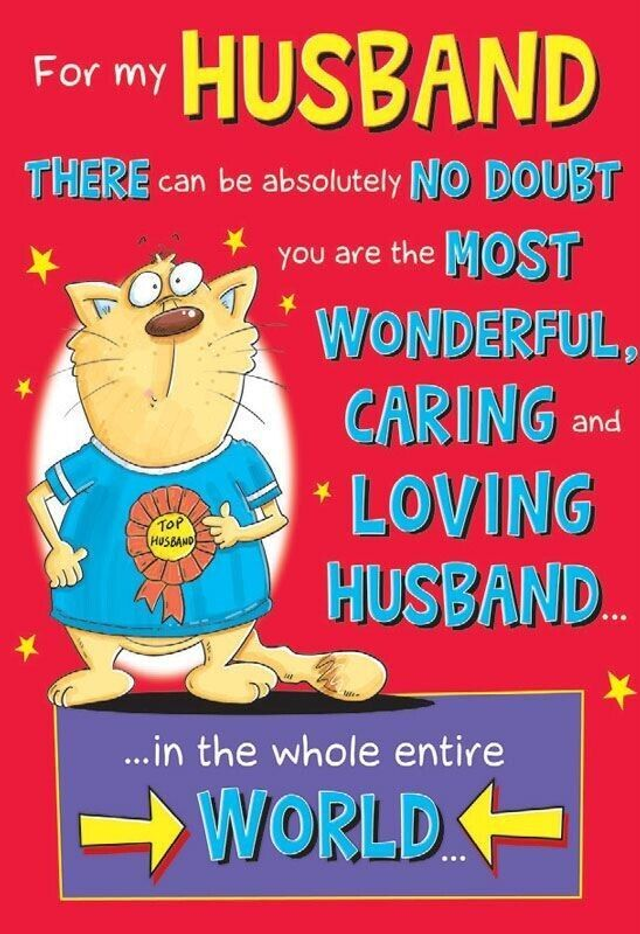 Husband Funny Birthday Card